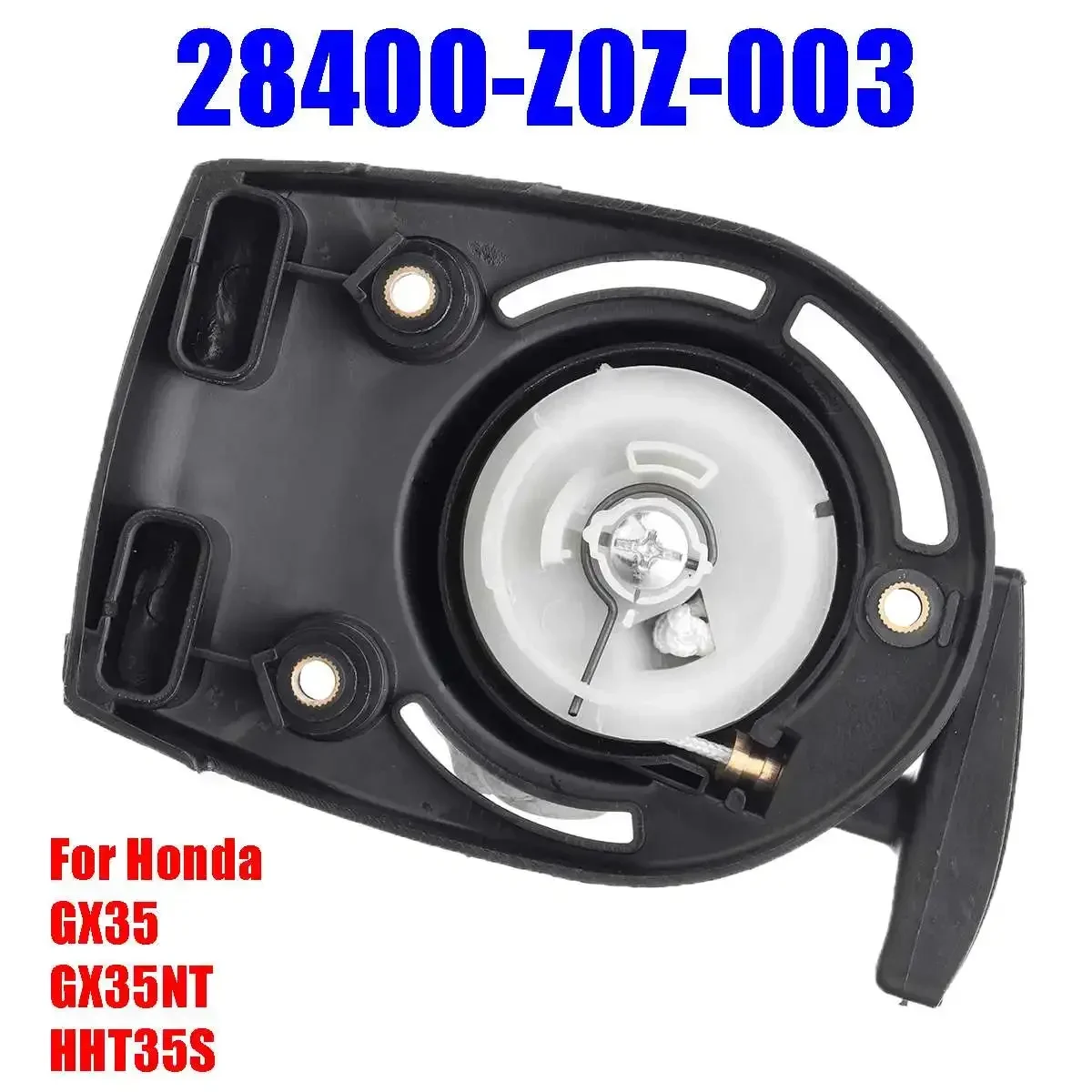 Black Pull Start Starter Recoil Replacement Fit for Honda Engine GX35 UMK435 Brush Cutter