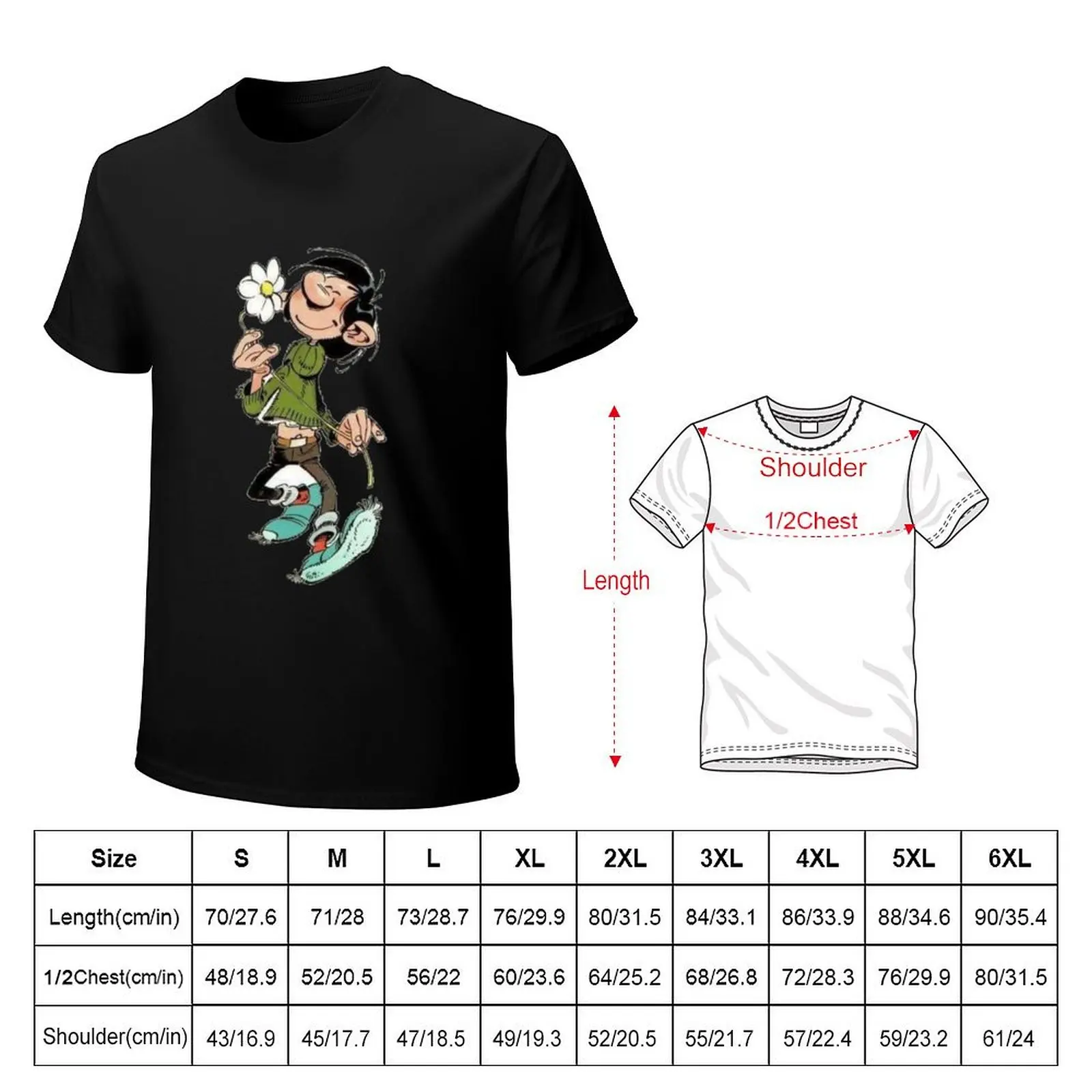 Gaston lagaffe T-Shirt Quick Dry Outdoor Sports T-Shirt