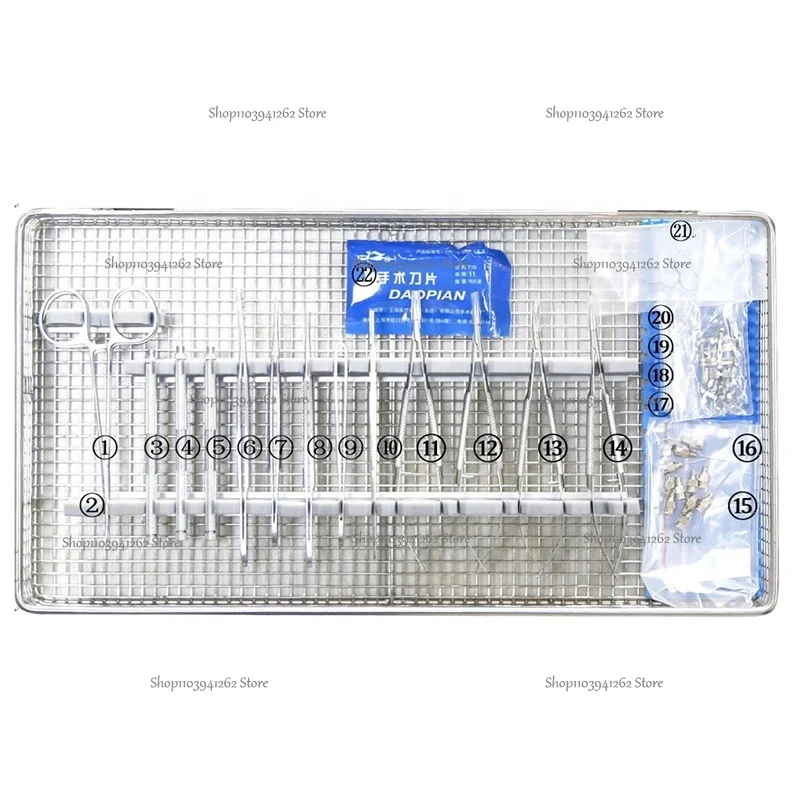 YSOT-SSW-1 Ysenmed Basic Micro Surgical Instruments Set Micro Surgery Kit Medical Operating Micro Surgery Instruments Set