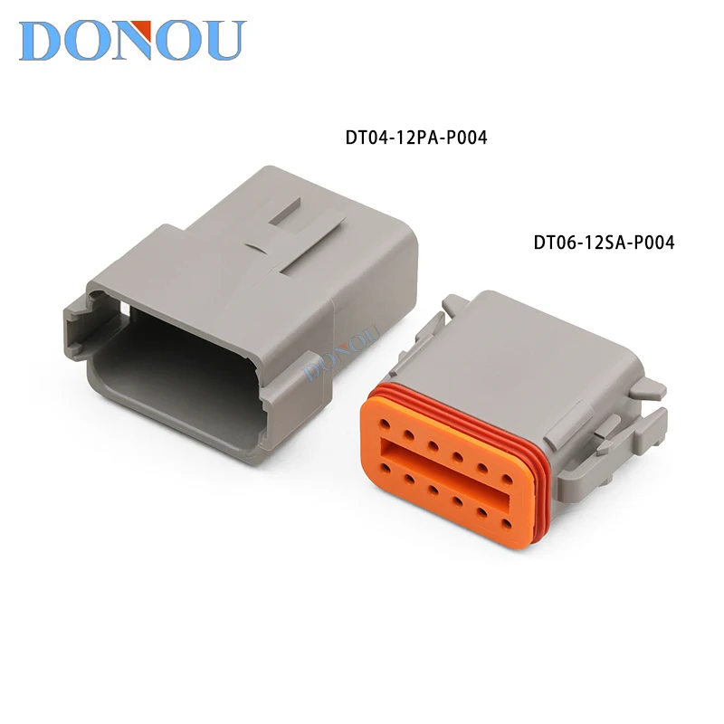 DT04-12PA-P004 DT06-12SA-P004 12-Pin Waterproof Connector Male Female Plug For Engineering Vehicle Wiring Harness