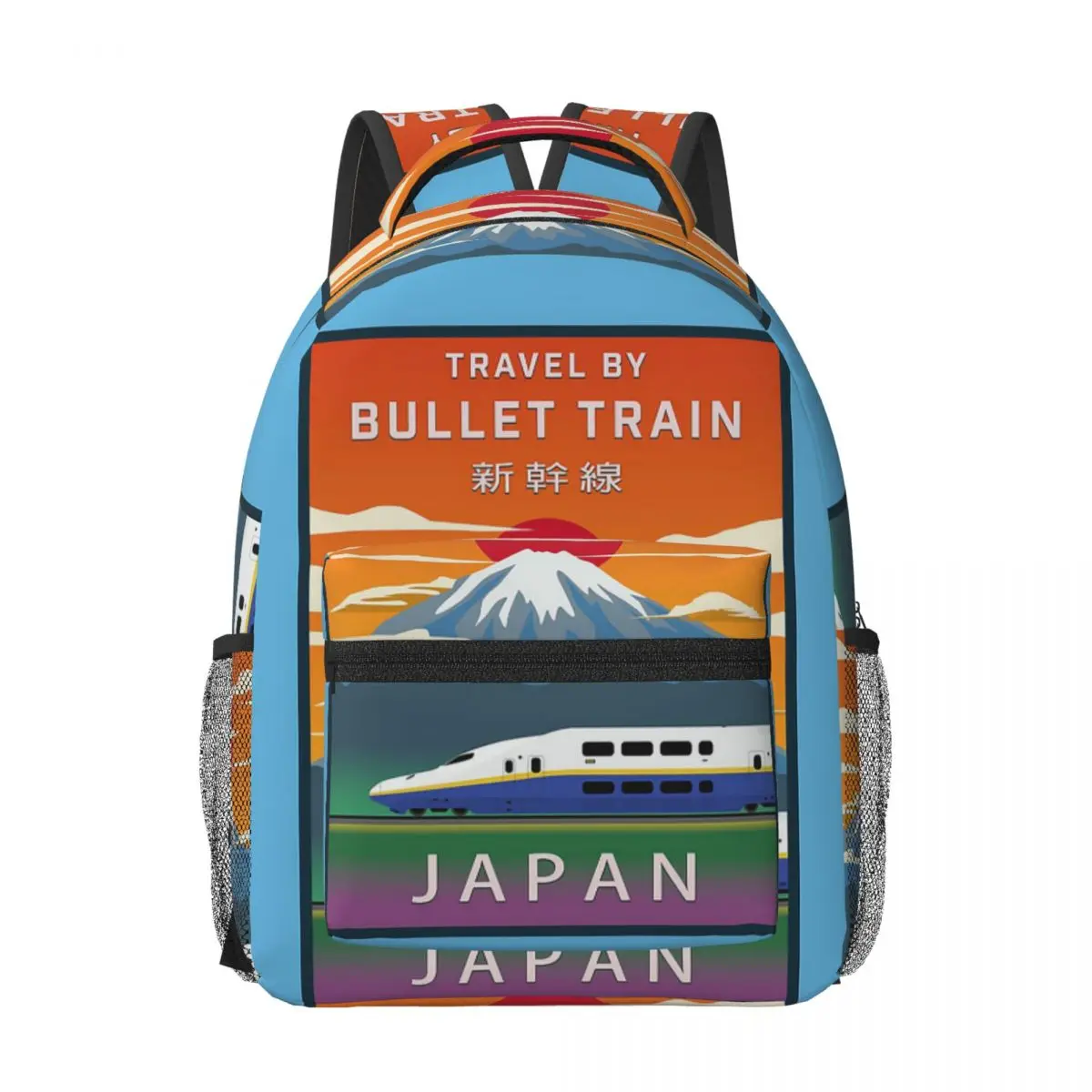 

Japanese Shinkansen Bullet Trains Woman Backpacks Boys Girls Bookbag Casual School Bags Portability Travel Rucksack Shoulder Bag