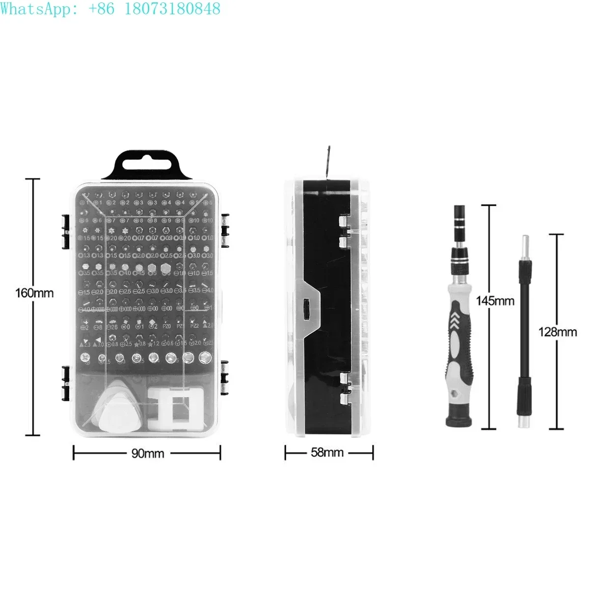 115 in 1 Mini Screwdriver Bits Set C-RV Electronics Repair Tool Set Phone Precision Ratchet screwdriver set