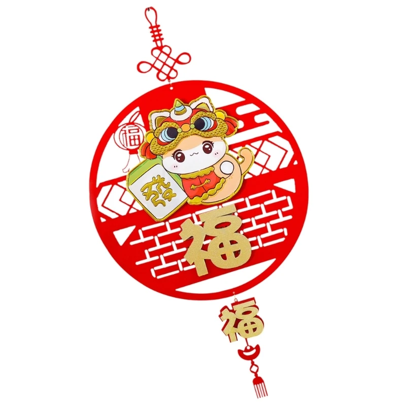 Snake Year Festival Hanging Decoration Pleased 2025 Snake Year Festival Hanging Ornament to Light Up Any Living Space