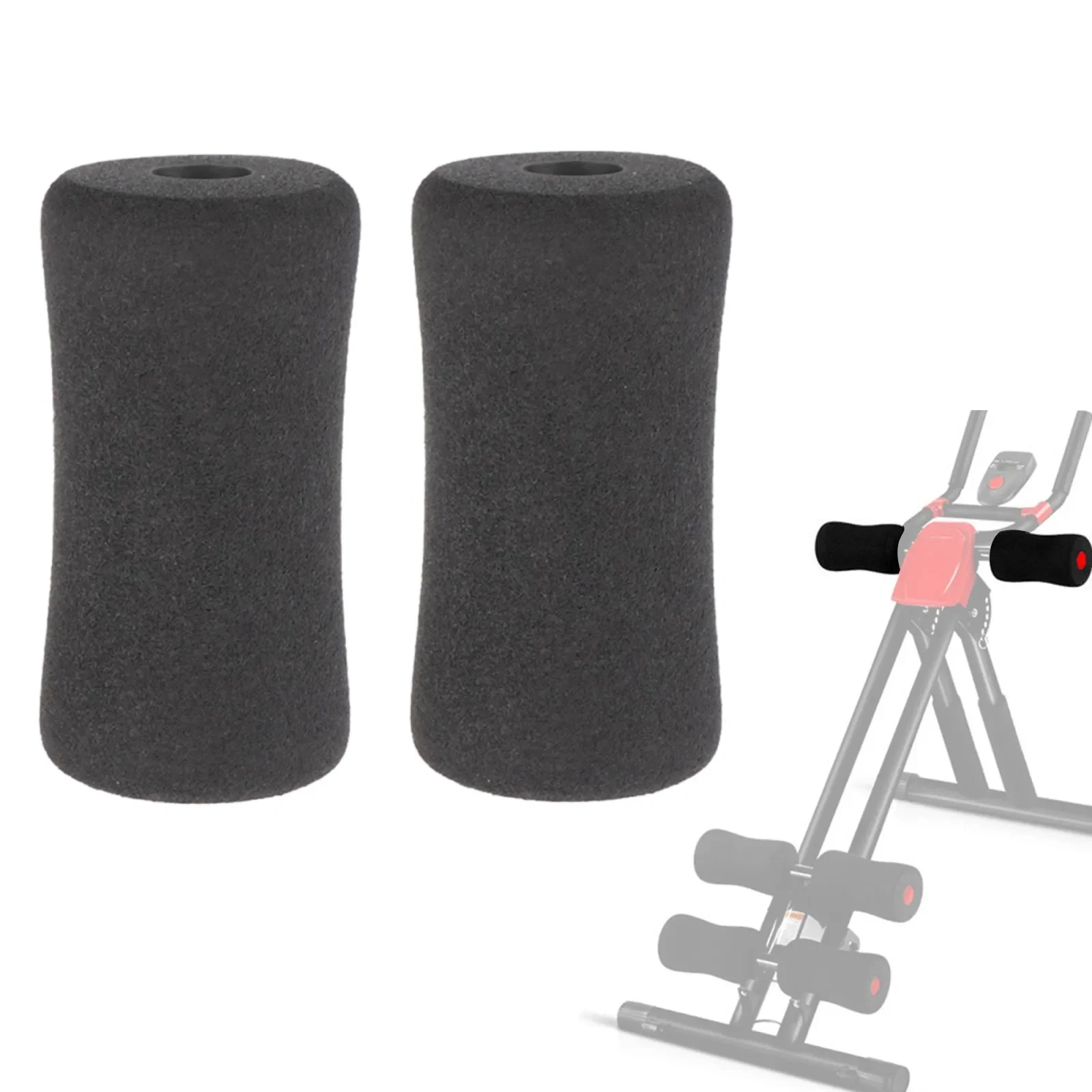 2pcs Foot Foam Pads Black Foam Rollers For All Kinds Of Machine Tube Legs,weight Bench Gym Workout Machines