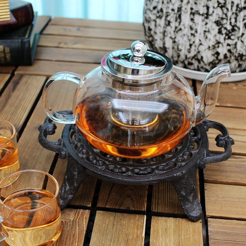 Retro Cast Iron Art Tea Coffee Making Base Alcohol Stove Dish Warmer Candles Table Lamp Holder Home Decoration Warm Ornaments view 4