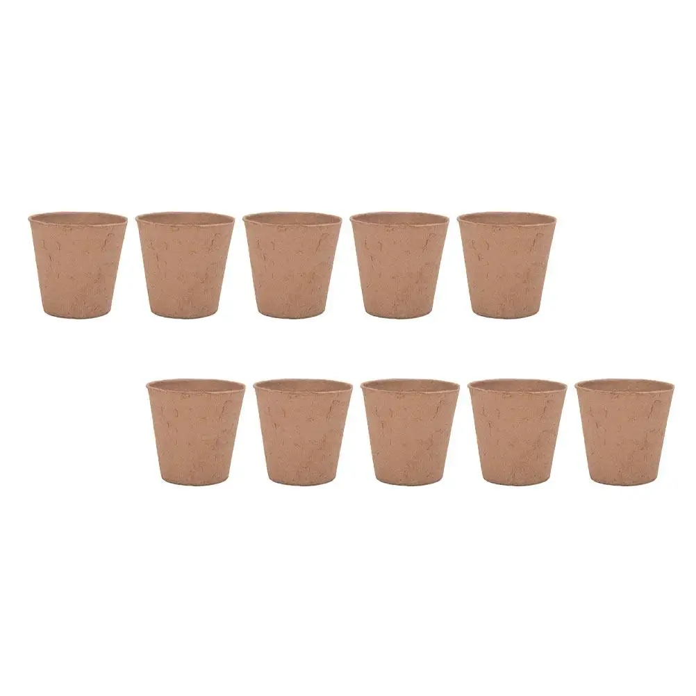 

25 Pcs Pulp Seedling Cup Garden Supplies Pots Plant Planting Containers Nursery Cups Flower Plates Flowerpot