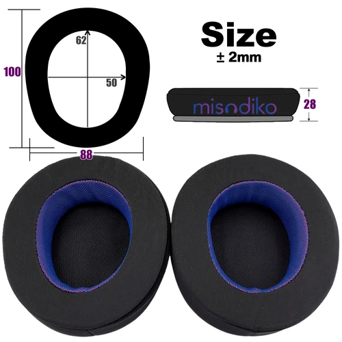Imagen 2 del producto Misodiko Reemplazo de almohadillas mejoradas para auriculares inalámbricos SteelSeries Arctis Nova Pro