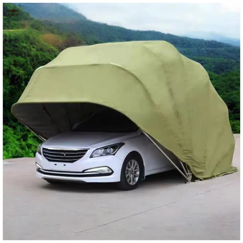 Sturdy Portable Lockable Carport Extendable and Foldable Car Garage Tent Folding Car Cover Foldable Tent  Garage Auto Esterno