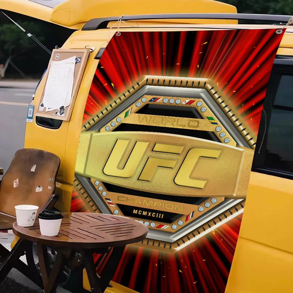 U-UFC flag Decorate outdoor picnic party fashion art hanging C-Championship F-Fighting U-Ultimate decorations home party