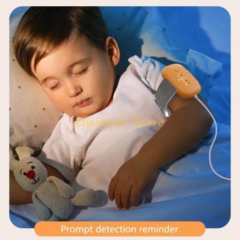 Bedwetting Alarm for Children USB Rechargeable Pee Alarm Wristband with Music & Vibration Baby Potty Training Supply