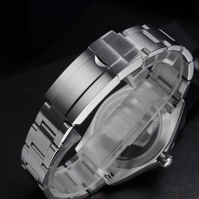 Cronos EX Mechanical Men Watch 36mm NH35 AutomaticSapphire Glass Bushed Bracelet 10ATM  L6019