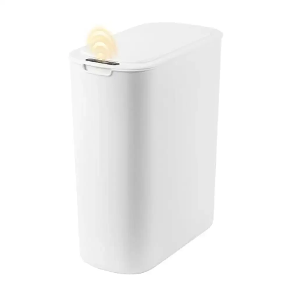 

Умный датчик движения, электрический 6-галонный мусорный бак с крышкой, водонепроницаемый мусорный бак для кухни и ванной комнаты, бесшумный
