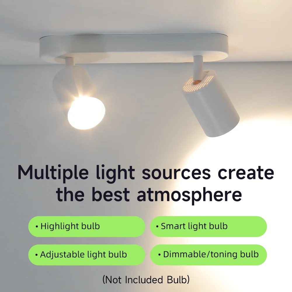 GU10 Ceiling Spotlights Replaceable Bulb Track Light 110V 220V Modern LED Downlights for Bedroom Kitchen Living Room Lighting view 6