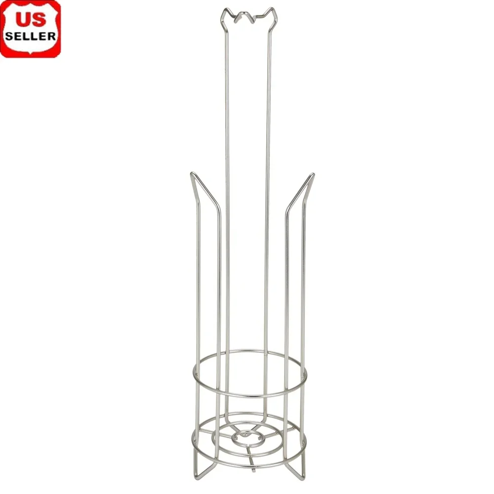 

Отдельно стоящий держатель для туалетной бумаги, диспенсер из атласного никеля, элегантный прочный дизайн, вмещает 4 рулона, влагостойкий, устойчивый к ржавчине стержень