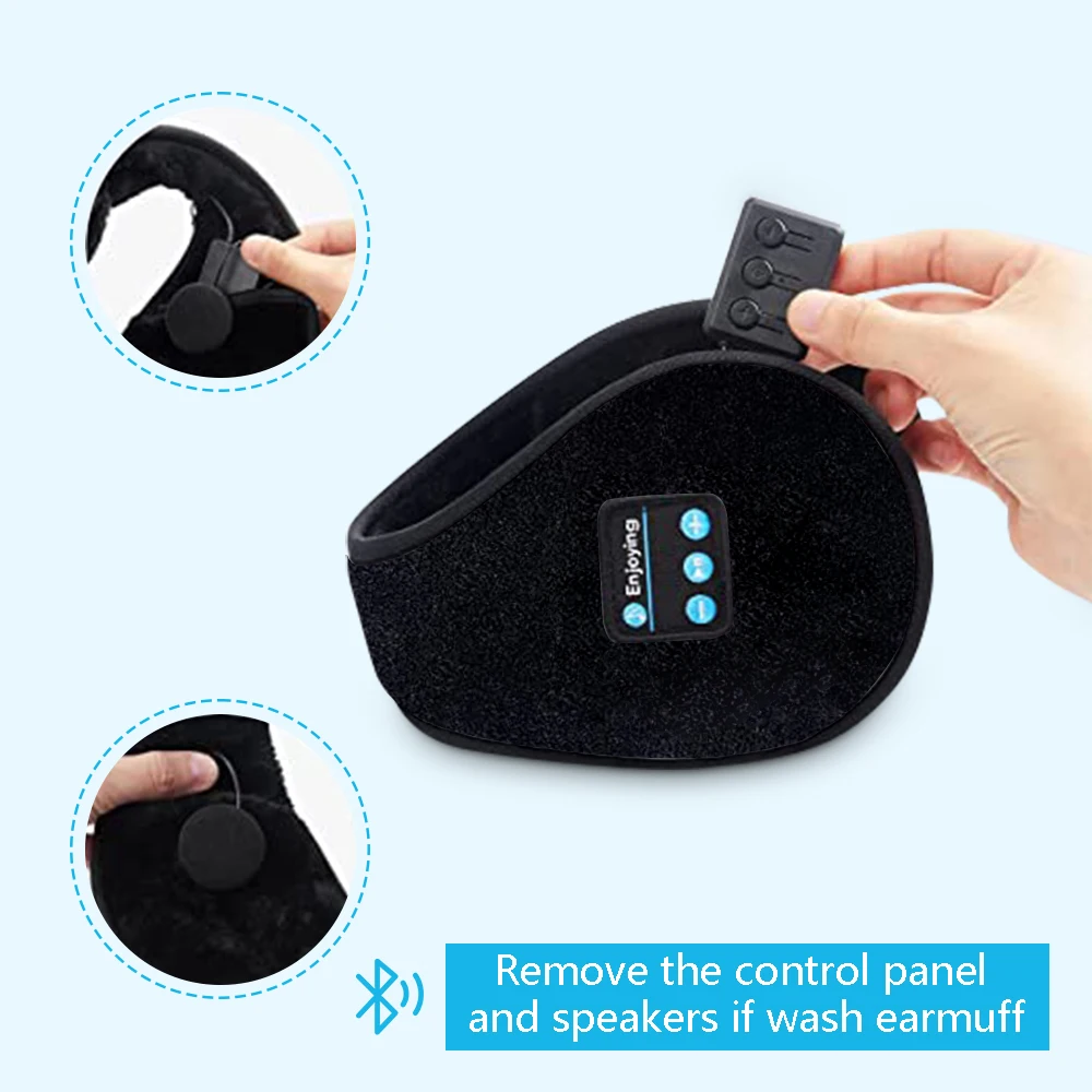 Wireless Ear muffs Bluetooth Headphones Earmuffs Winter Casual Cap Sports riding warmer Earmuff men women earplug music Earphone