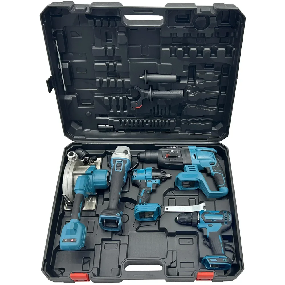 003 YOUTAI in Stock Portable Power Tool Set 5in1 Industrial Cutting Machine Electric Wrench Angle Grinder