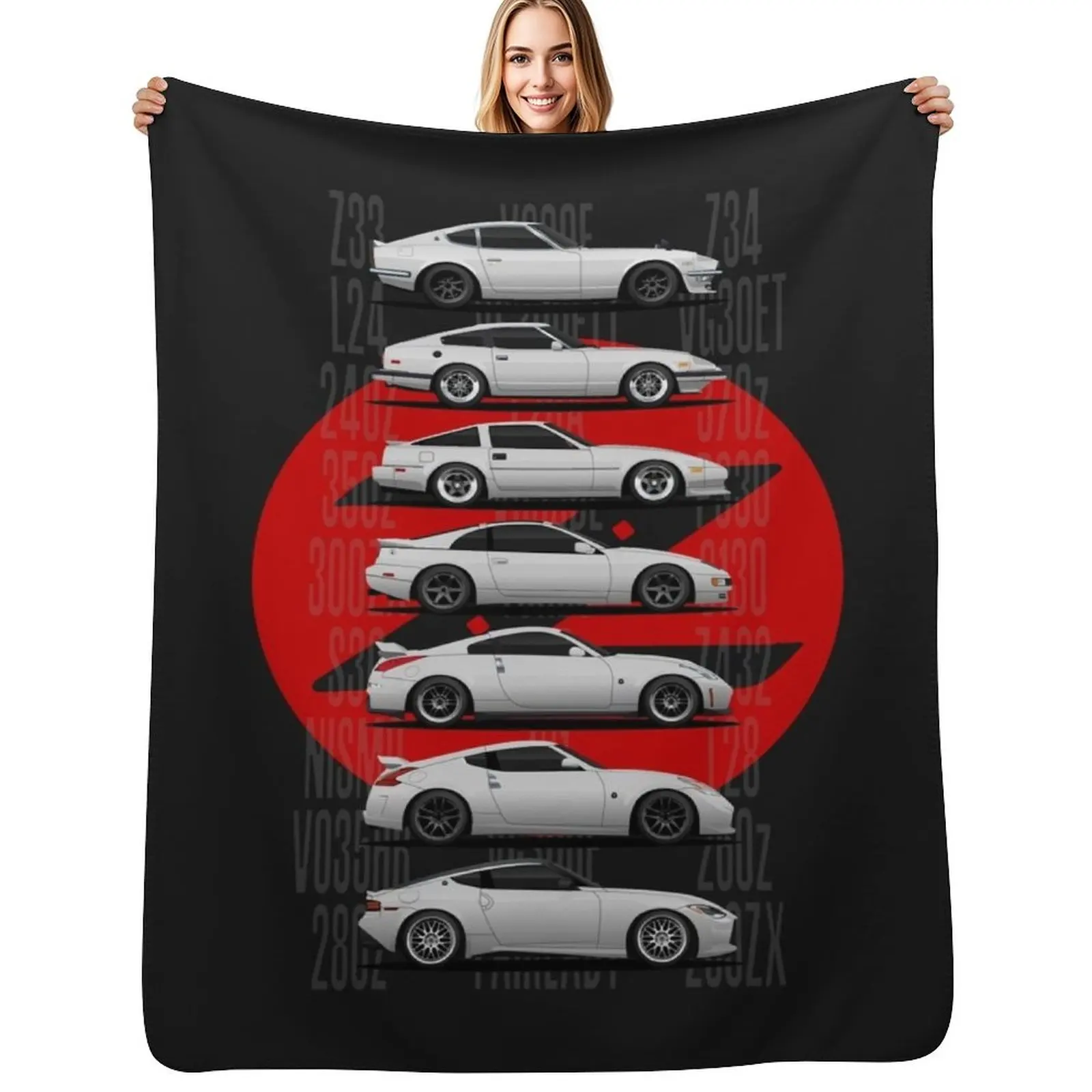 

Z Generations (White) Throw Blanket Moving Hairys decorative Beautifuls Blankets