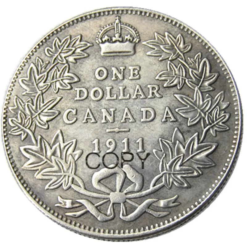 Canada 1 Dollar 1911 Silver Plated Copy Coins