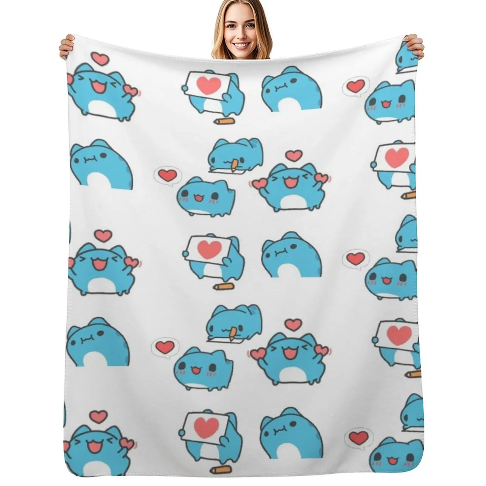 

Comic cat/ bugcat/ bugcat capoo Throw Blanket Versatile Cozy Throw Blanket for All Occasions