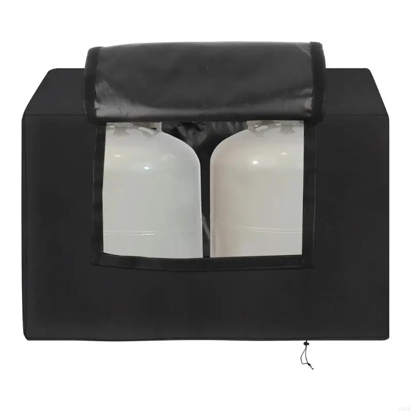 

Сертифицированная прозрачная крышка газового баллона для двух бутылок емкостью 20 фунтов с быстросъемными креплениями и тканью