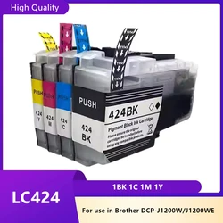 Compatible LC424 LC-424 Ink Cartridge For Brother DCP-J1200W DCP-J1200WE DCP-J1200DW J1200W J1200WE J1200 J1200DW Printer