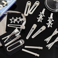 3Pcs Sweet Fashion Metal Hairpin antiscivolo Hairpin Geometric Hollow Hair Pin Women Barrettte