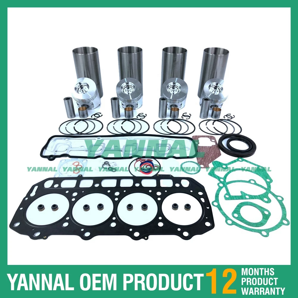 

Комплект гильз цилиндров 4TNE98 с набором прокладок для запасных частей двигателя Yanmar