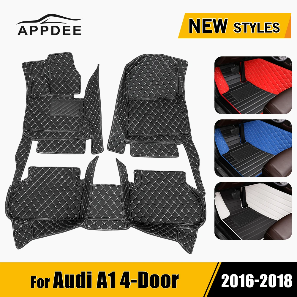

Автомобильные коврики для AUDI A1 4-дверные 2016 2017 2018 на заказ, автомобильные подушечки для ног, автомобильный ковер, аксессуары для интерьера