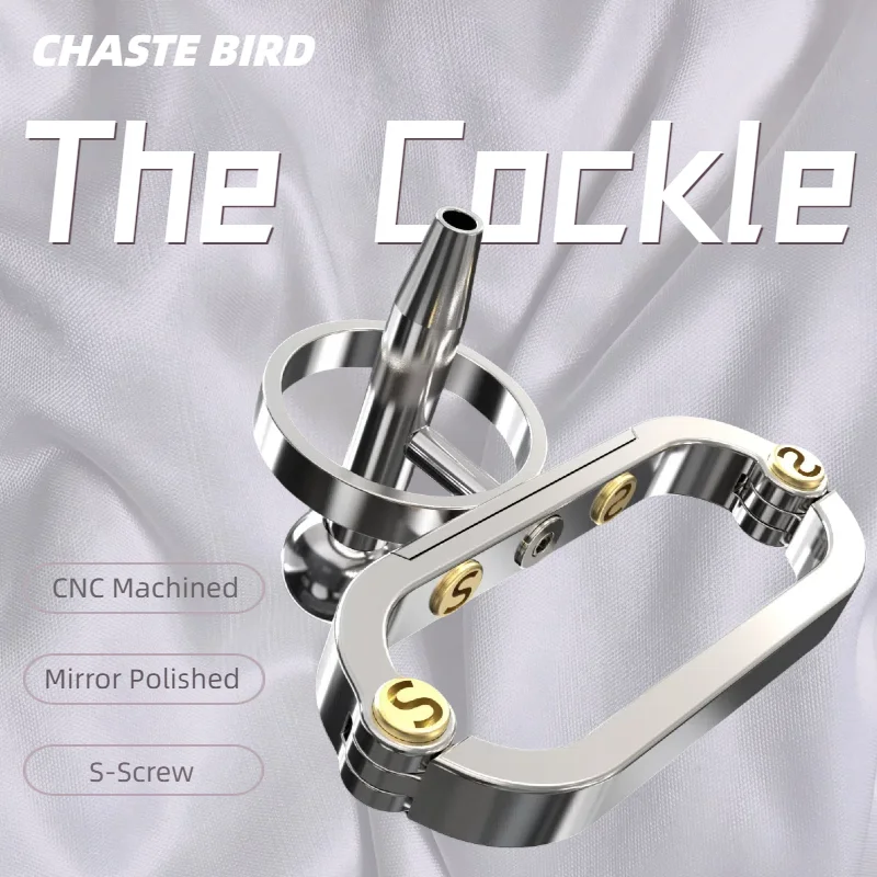 

CHASTE BIRD 2024 Stainless Steel Metal The COCKLE Male Chastity Device PA Cock Cage Penis Ring Bondage Belt Adult Sex Toys S004