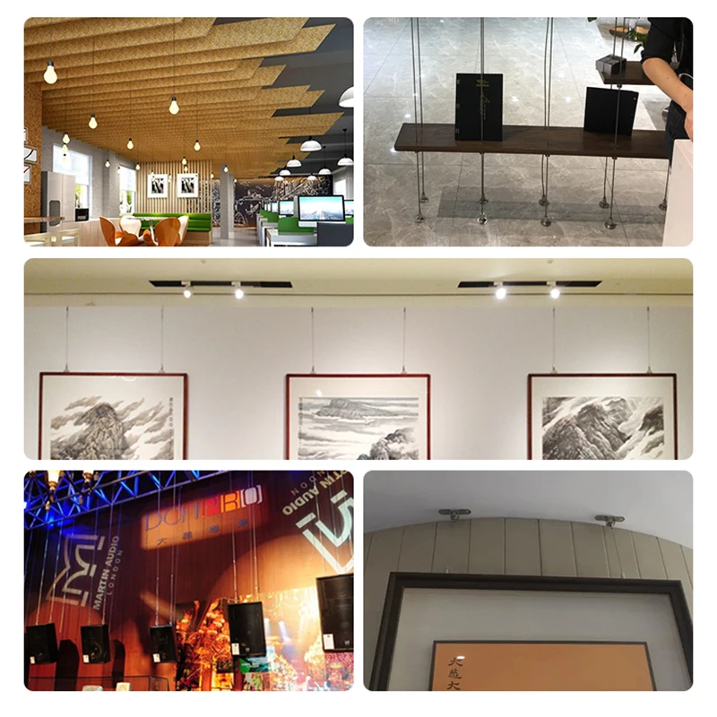 Picture 7: 10pcs Adjustable Metal Suspension Fixture, Steel Wire Cable Fixture for Hanging Pendant Light Accessories/Pictures