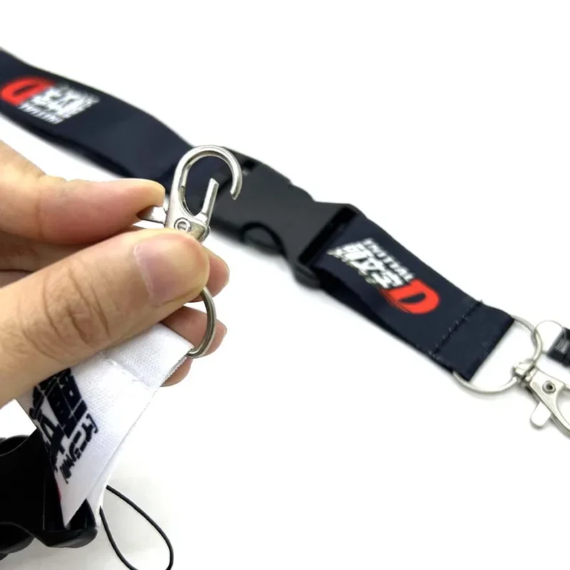 Japan Anime Initial D neck strap lanyards keyring holder work ID hang rope lariat JDM keychain accessories