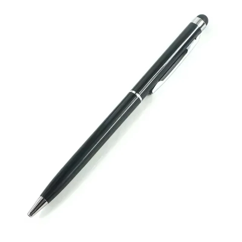 Stylo à bille universel en métal avec logo personnalisé, stylo publicitaire, gravure de texte, bureau, école, vente en gros, 13 couleurs, 2 en 1, 100 pièces