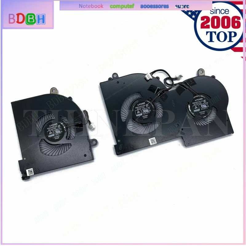 CPU GPU Cooling Fan For MSI GS65 GS65VR P65 MS-16Q4 (Not fit for 16Q2)