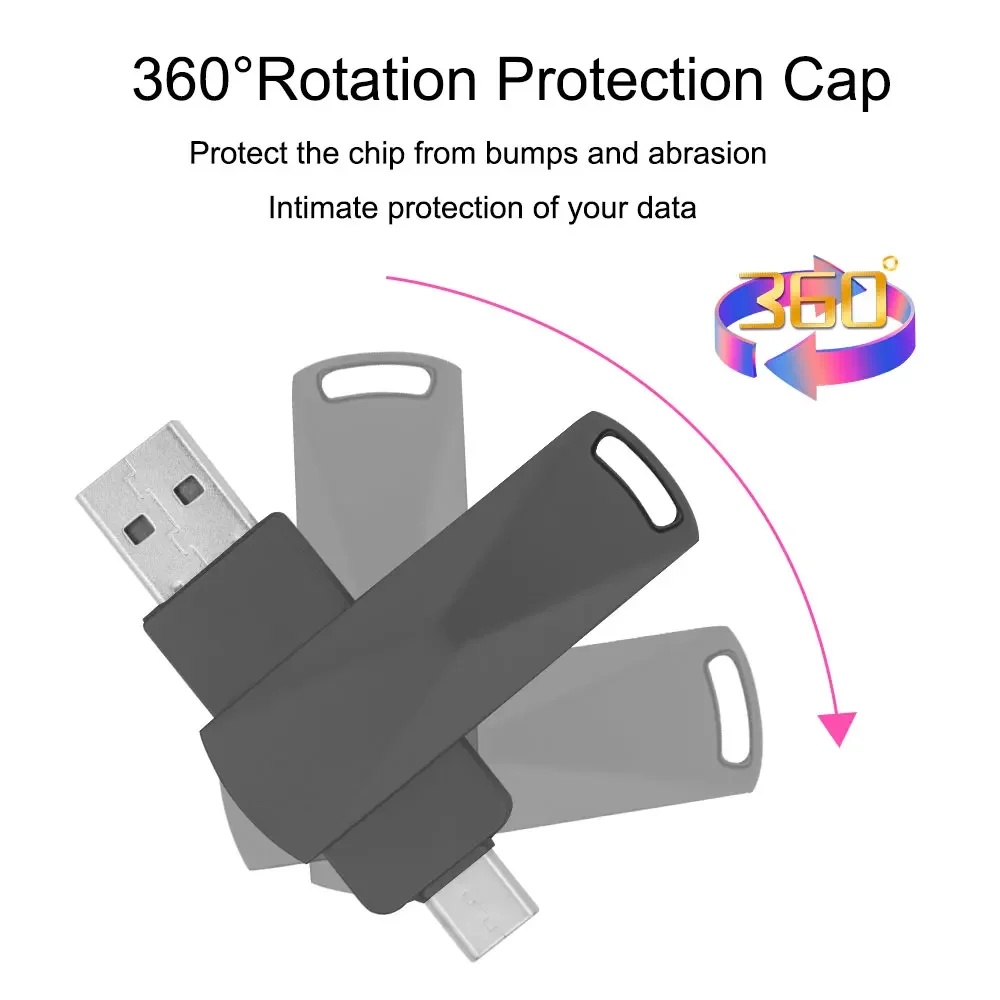 OTG Usb-флеш-накопитель Type-C, 128 ГБ, 64 ГБ, 32 ГБ, 16 ГБ