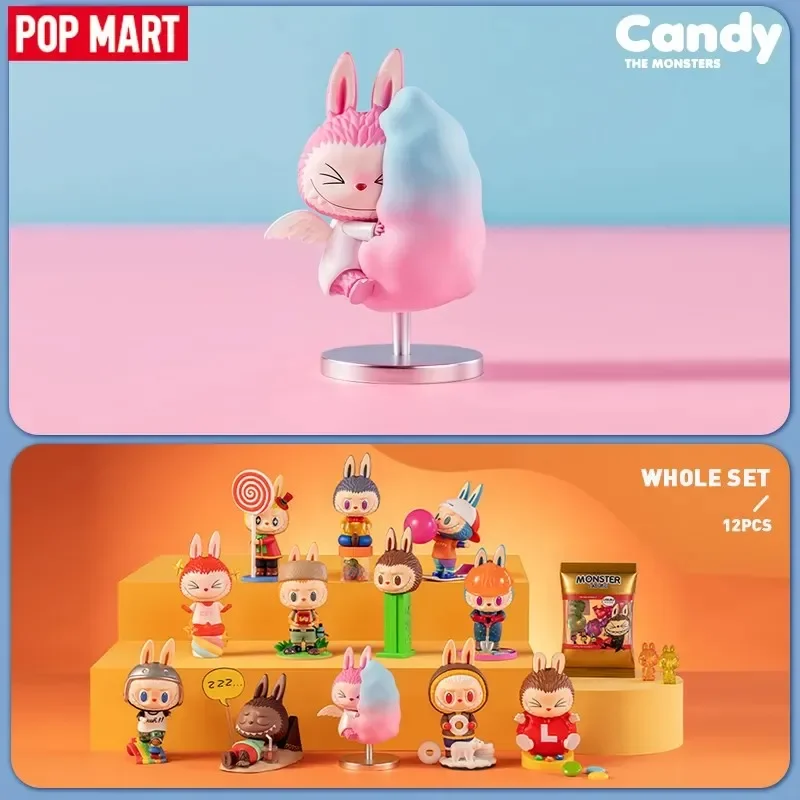 Pop Mart Labubu The Monsters Candy Series Blind Box Guess Bag Mystery Box Toys Doll Cute Anime Figure Desktop Ornaments Gift