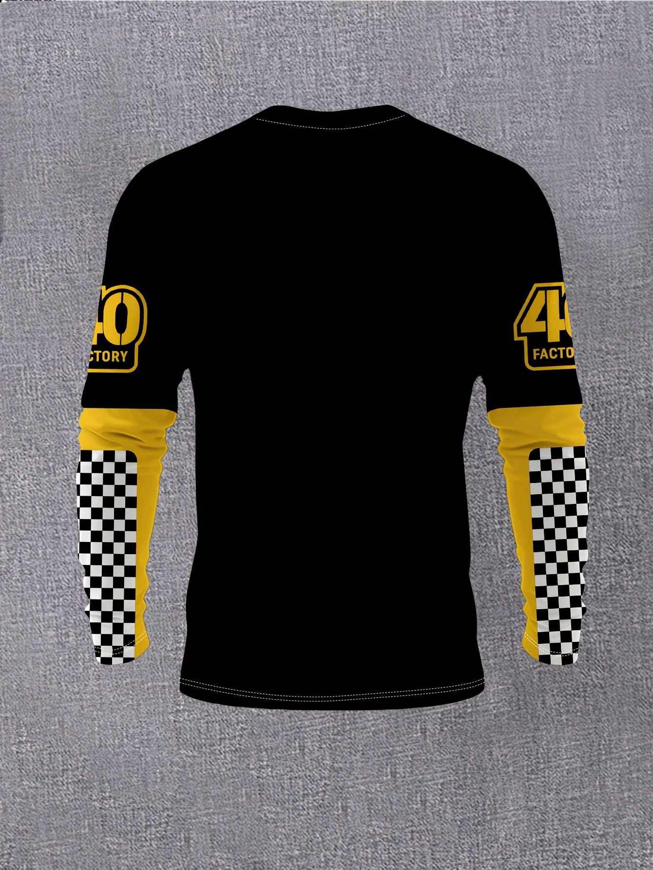 2026 Spring/Autumn MTB Printed Black Long-sleeved  T-shirt for Men and Women, Fashionable and Trendy Motorcycle T-shirt