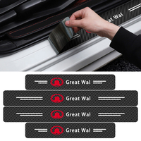 New 4PCS Carbon Fiber Car Sticker Auto Door Threshold Waterproof For Great Wall Hover H5 H3 Safe M4 Wingle 5 Deer Voleex C30