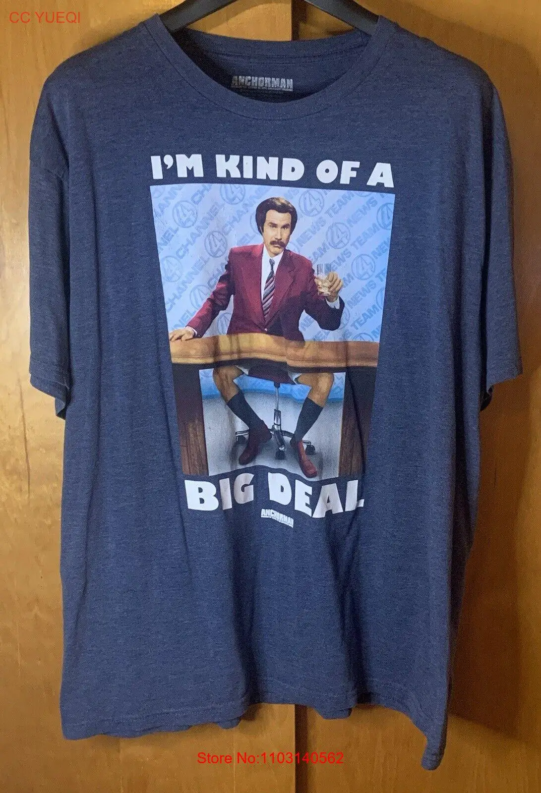 

Anchorman I’m Kind of a Big Deal Charcoal 2XL Men’s T Shirt