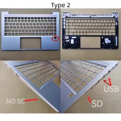 New Laptop Palmrest Upper Keyboard Cover Top Case For Probook 440 G8 G9 ZHAN 66 Pro 14 G4 G5 Bottom Cover Body Base Carcass
