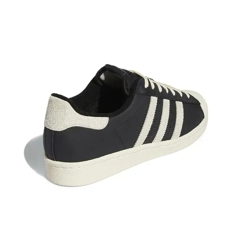 Adidas Originals Superstar Black and White Men's and Women's Lightweight Comfortable Wear Resistant Non-slip Low-top Board Shoes