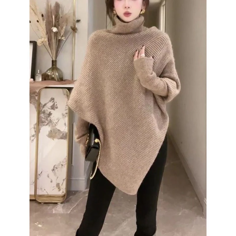 

Women Sweater Turtleneck Winter Pullover Female Knitted Autumn Soft Warm Wool Jumper Tops Ladies G218