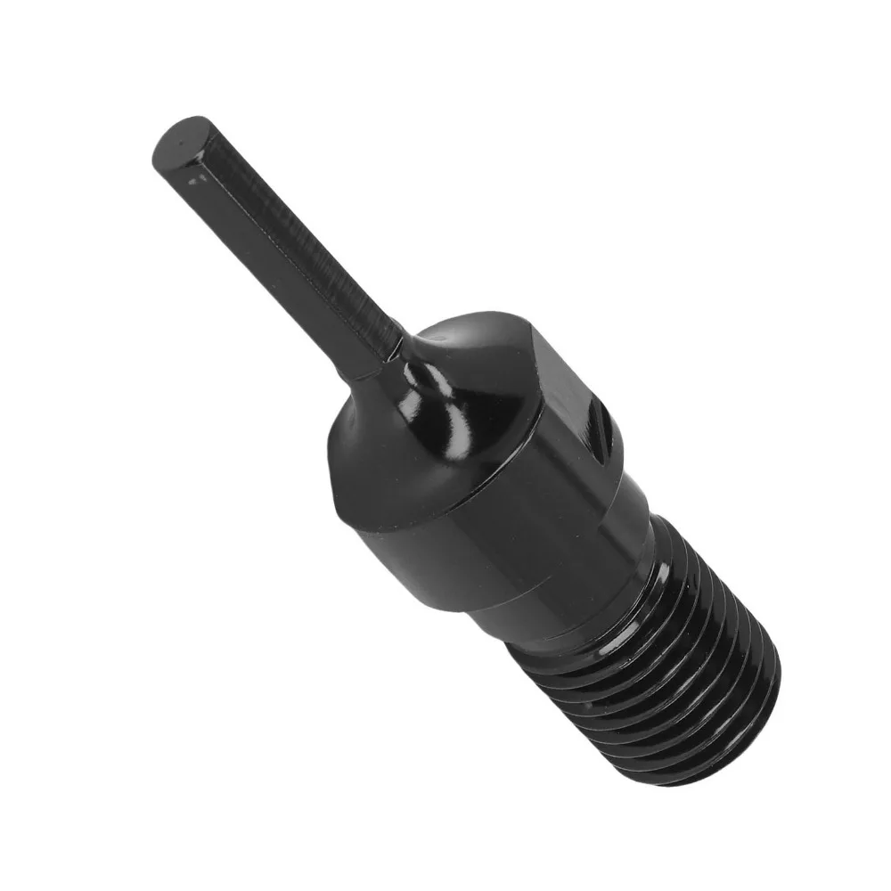 UNC 1 1/4 Thread Drill Bit Adapter 1/2in Hex Shank 40Cr Steel Core Drill Adapter Male Thread Hexagonal Shank Extension Rod