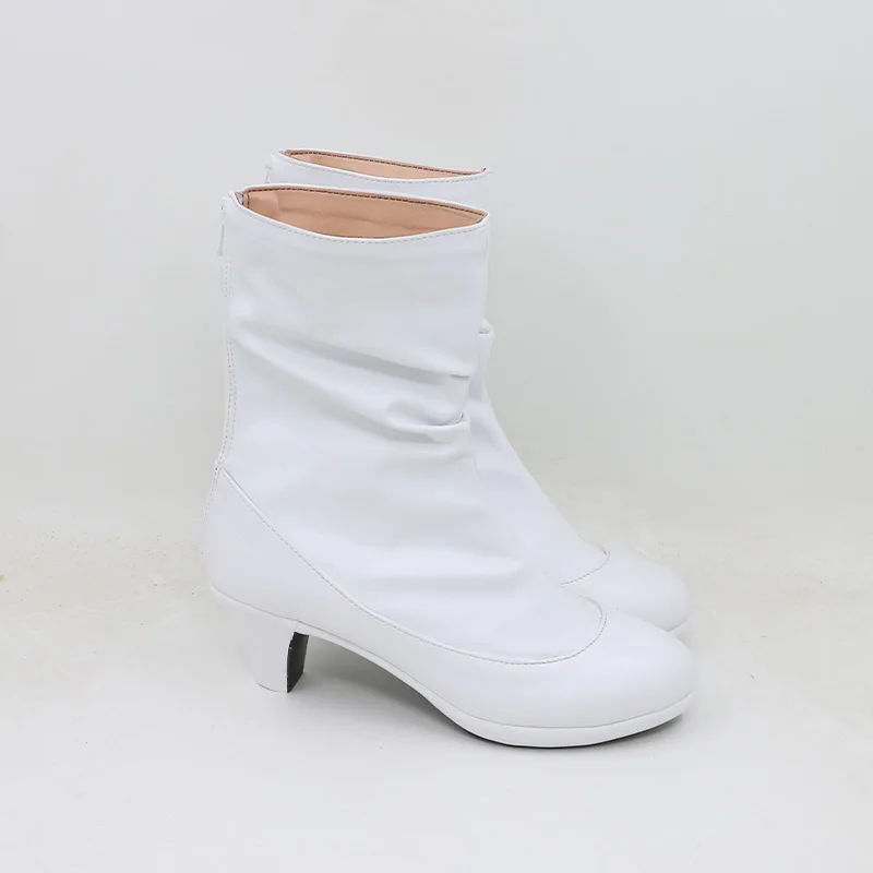 Cowboy Bebop Faye Valentine Cosplay Shoes White Comic Costume Shoes