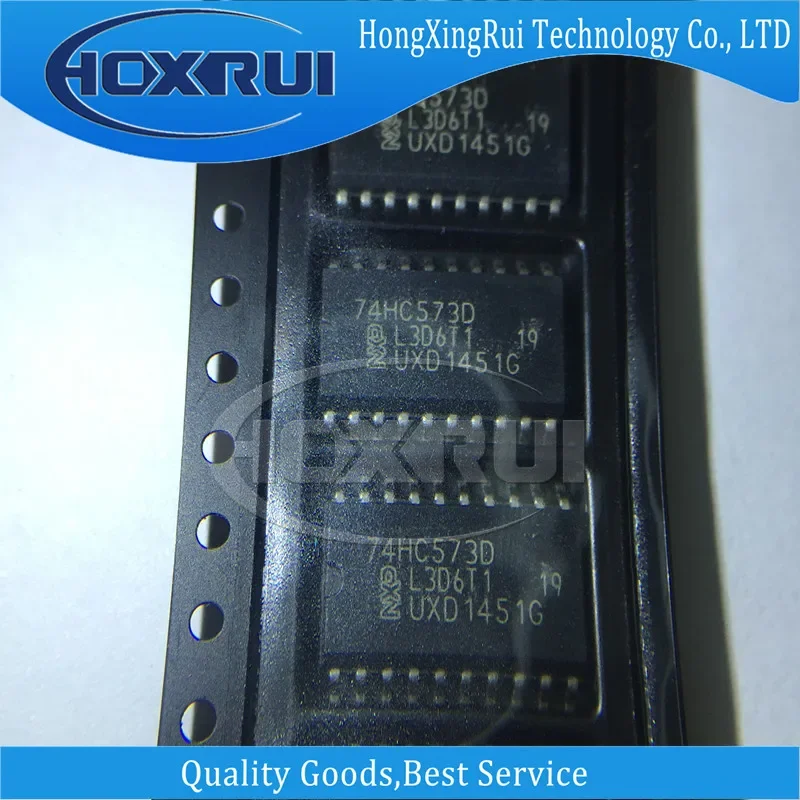 10 PCS/LOT, 74HC573D,SOP-20,  logic chip, IC: digital; D latch transparent; Channels: 8; SMD; SO20; Series: HC,latch