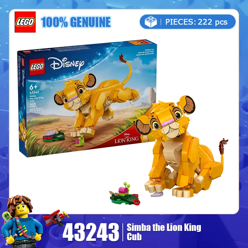 

LEGO Building Blocks Disney Series 43243 Little Lion King Simba Boys and Girls Assemble Building Blocks Toy Gift