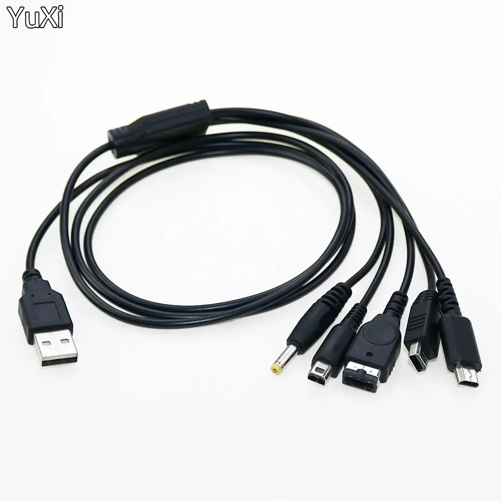 

5 in 1 USB Charger Cable for Nintendo DS Lite/Wii U/New 3DS XL,3DS XL,2DS,DSi XL,NDS/GBA SP(gameboy advance sp),PSP 1000 2000