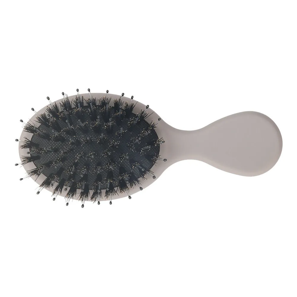 

1 шт. массажная расческа для распутывания волос и ухода за кожей головы, легкая портативная расческа с мягкой щетиной, белая, серая