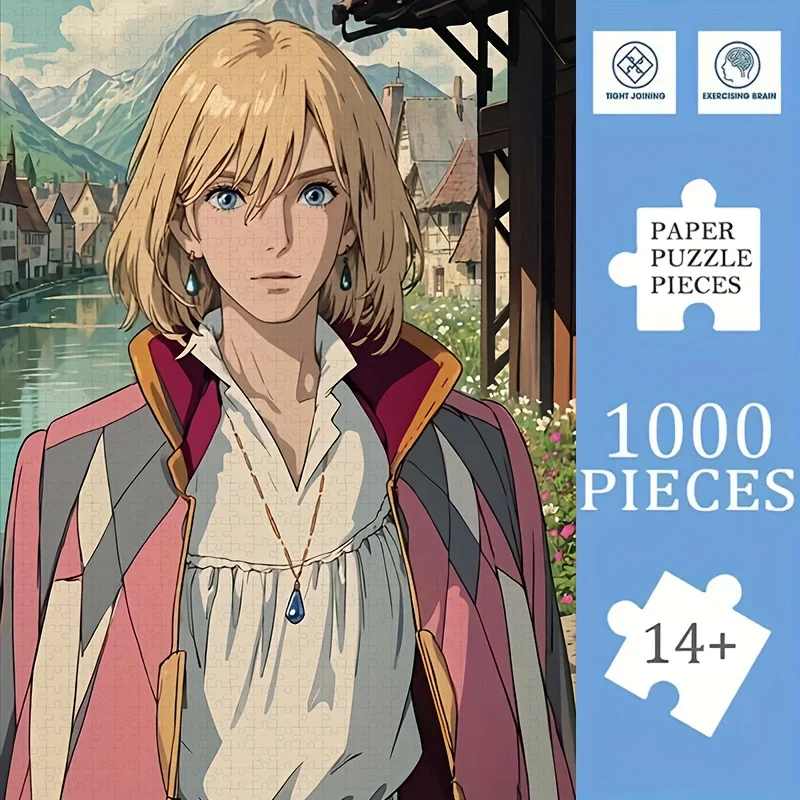 

500/1000 Pieces Jigsaw Puzzle Anime Theme Jigsaw Puzzle Educational Toy for Kids Children 's Games Christmas Gift