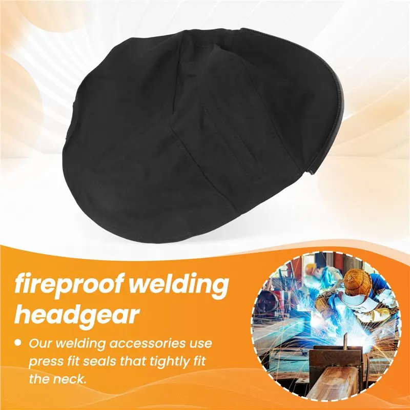 Special Offer~2 Pcs Welding Helmet Cover And Helmet Bib Set, Welding Accessories With Press Fit Seal For Welding Neck Protection