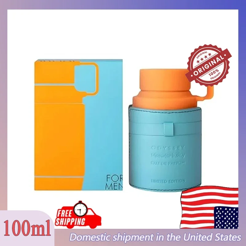 ماندرين سكاي للرجال 100 مل عطر أصلي EDP 3.4 أونصة طبعة محدودة عطر عربي رذاذ عطر هدية عيد ميلاد مثالية #1